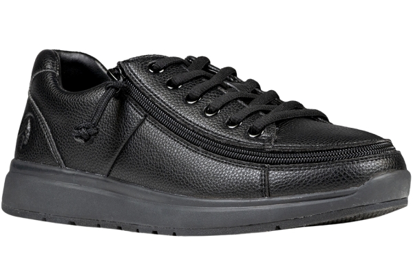 Chaussures Billyfootwear Black to the Floor Comfort Lows pour hommes : Des chaussures confortables et faciles à enfiler pour tous